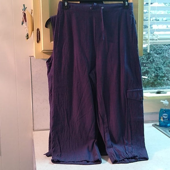 Summer 2 Piece Size 8 Capris & Matching Sleeveless Top EUC - Picture 2 of 2